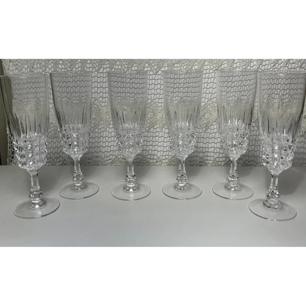 Cristal d'Arques Pompadour Champagne Flute 7
